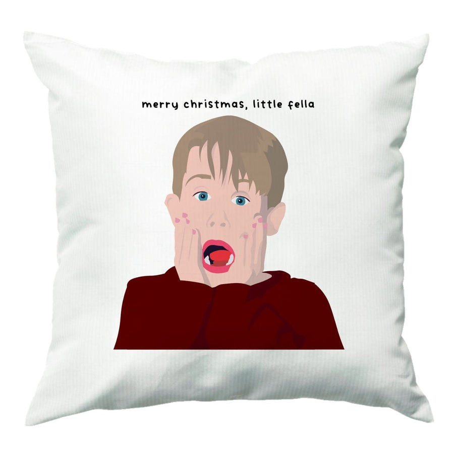 Little Fella Home Alone - Christmas Cushion
