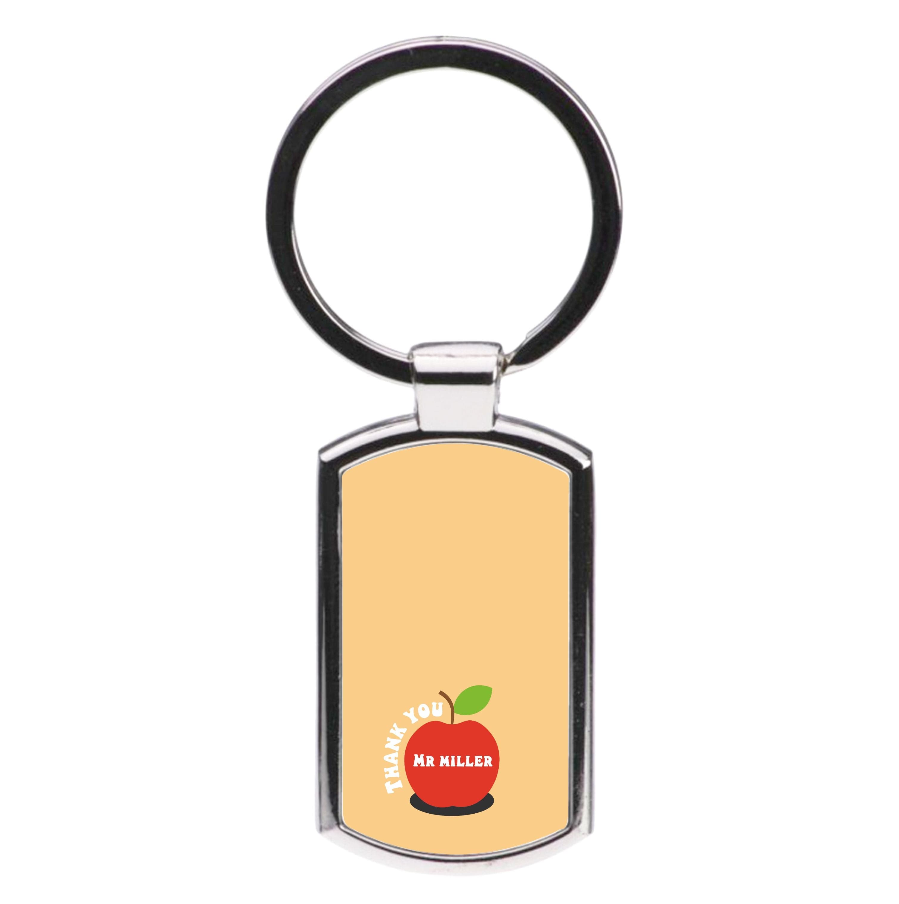 Apple - Personalised Teachers Gift Luxury Keyring