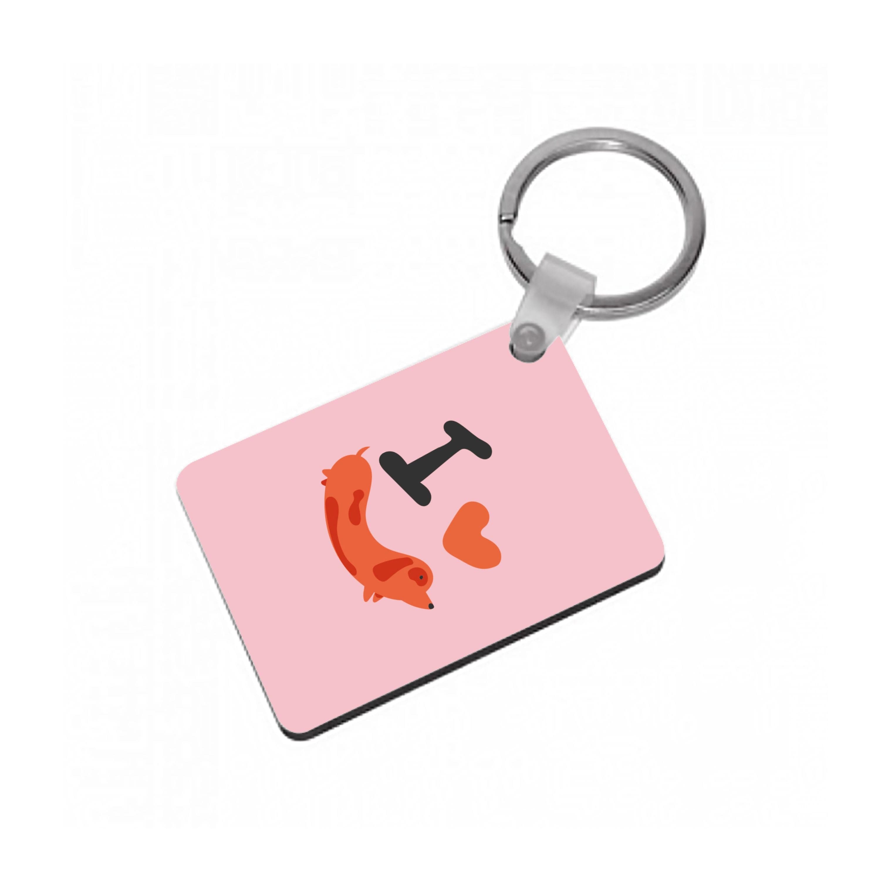 I love Dachshunds Keyring