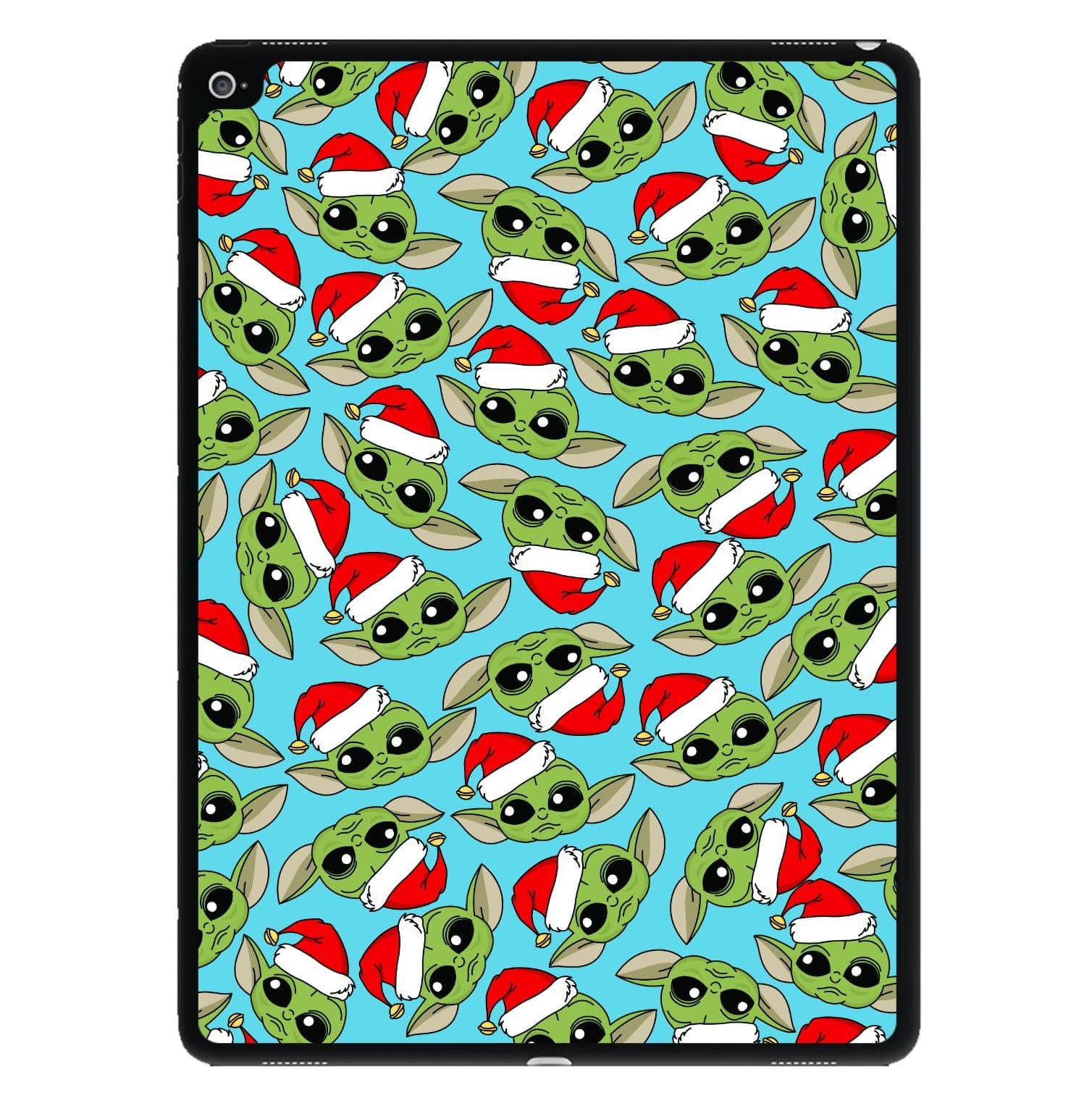 Baby Yoda Christmas Pattern iPad Case