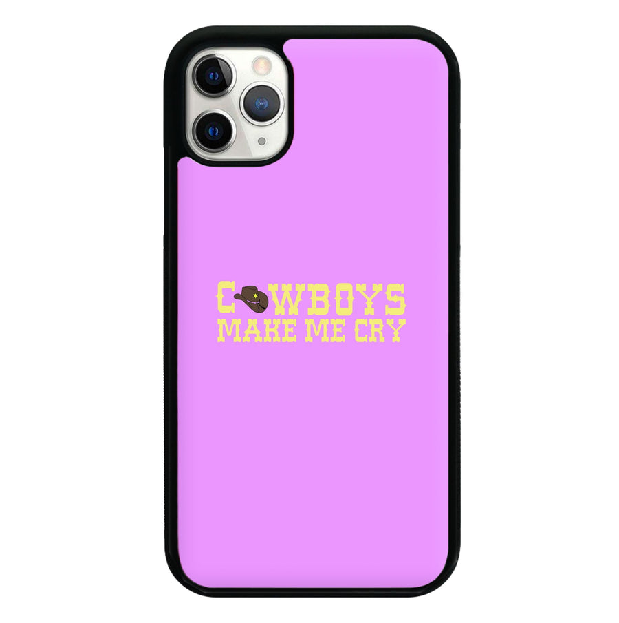 Cowboys Make Me Cry - Post Malone Phone Case