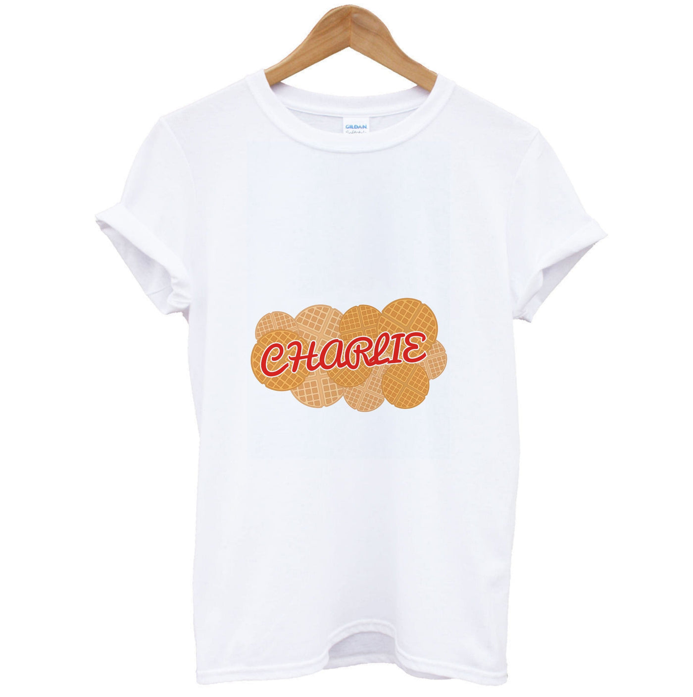 Waffles - Personalised Stranger Things T-Shirt