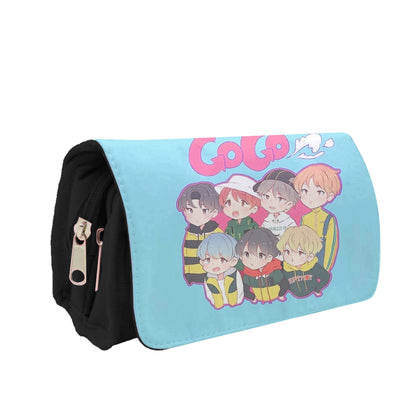 Go Go K-Pop Band Cartoon Pencil Case