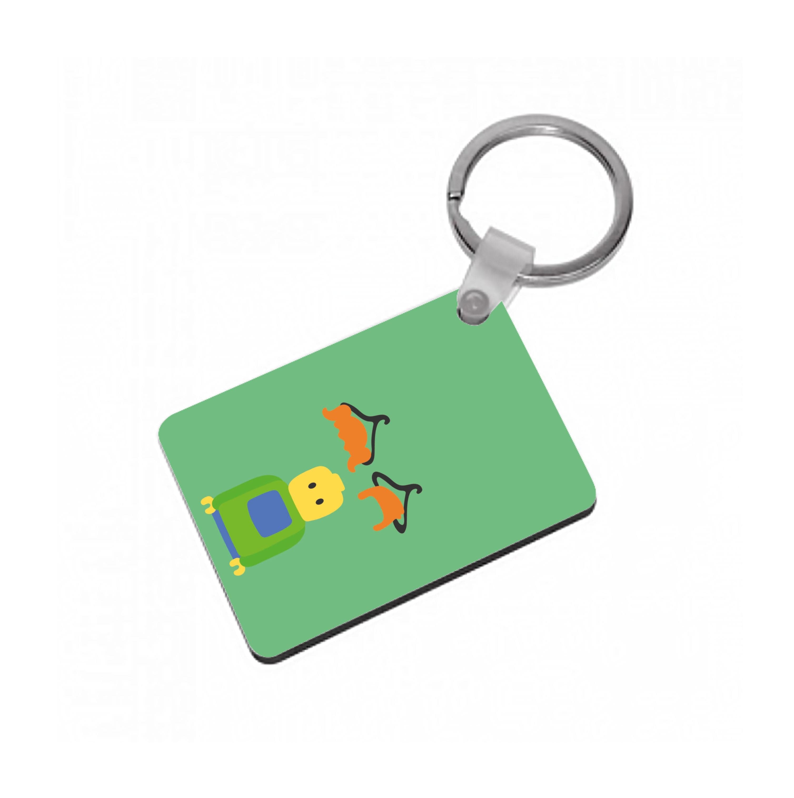 Pick Your Hair - Bricks Keyring