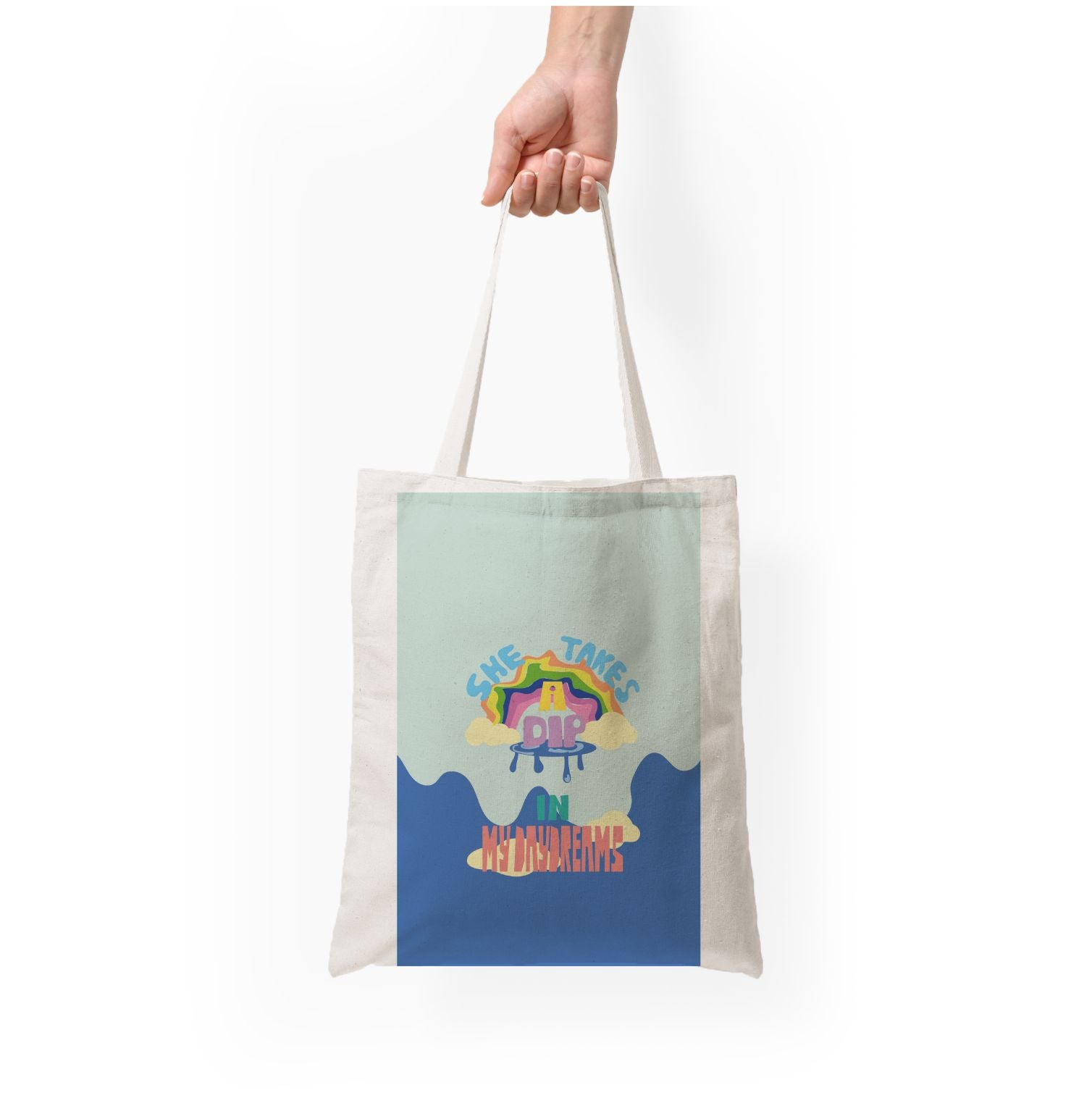 She takes a dip in my daydreams Tote Bag