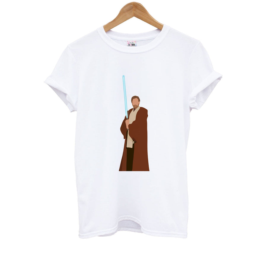 Obi-Wan Kenobi Blue Lightsaber - Star Wars Kids T-Shirt