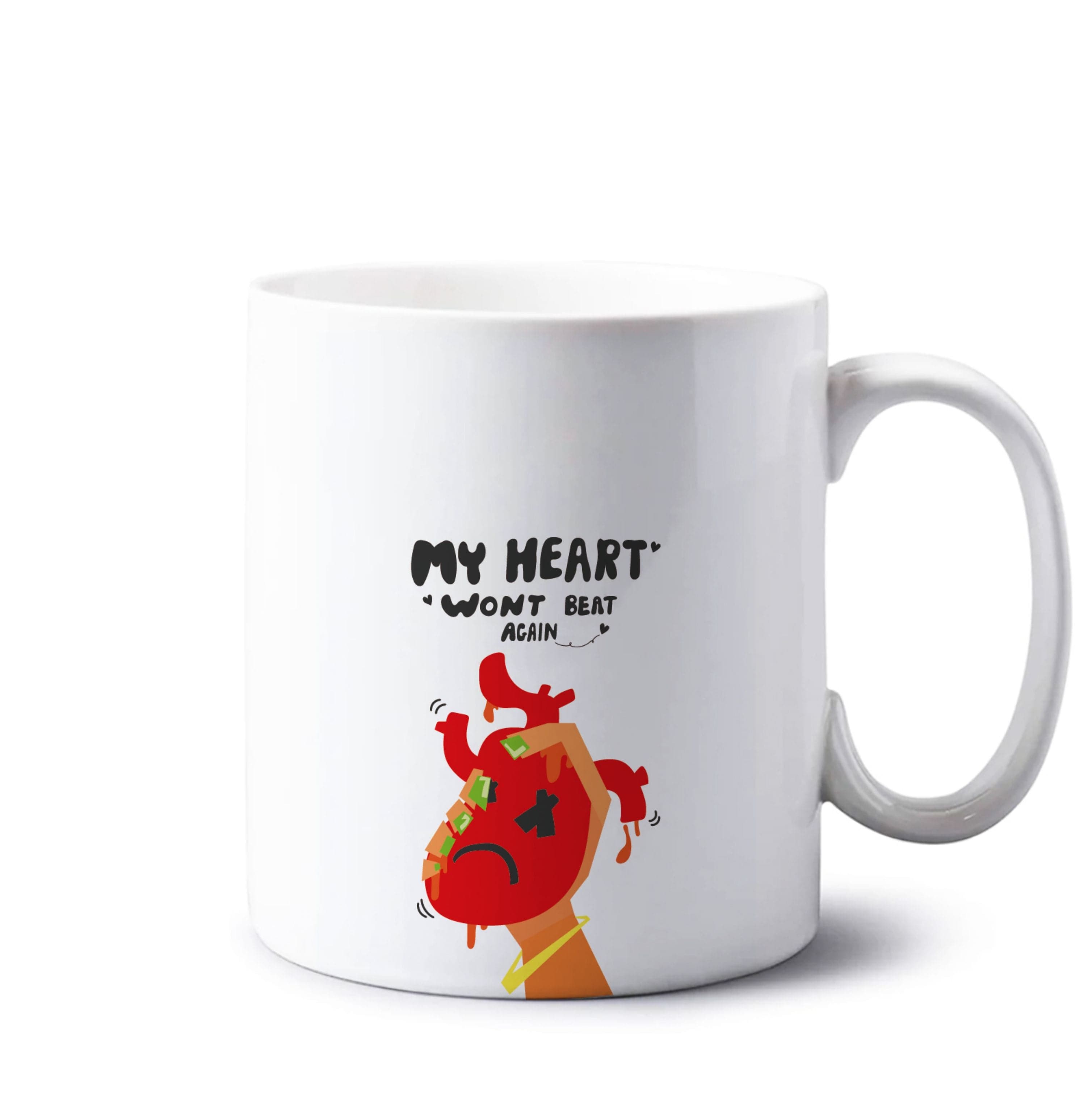 My heart wont beat again Mug