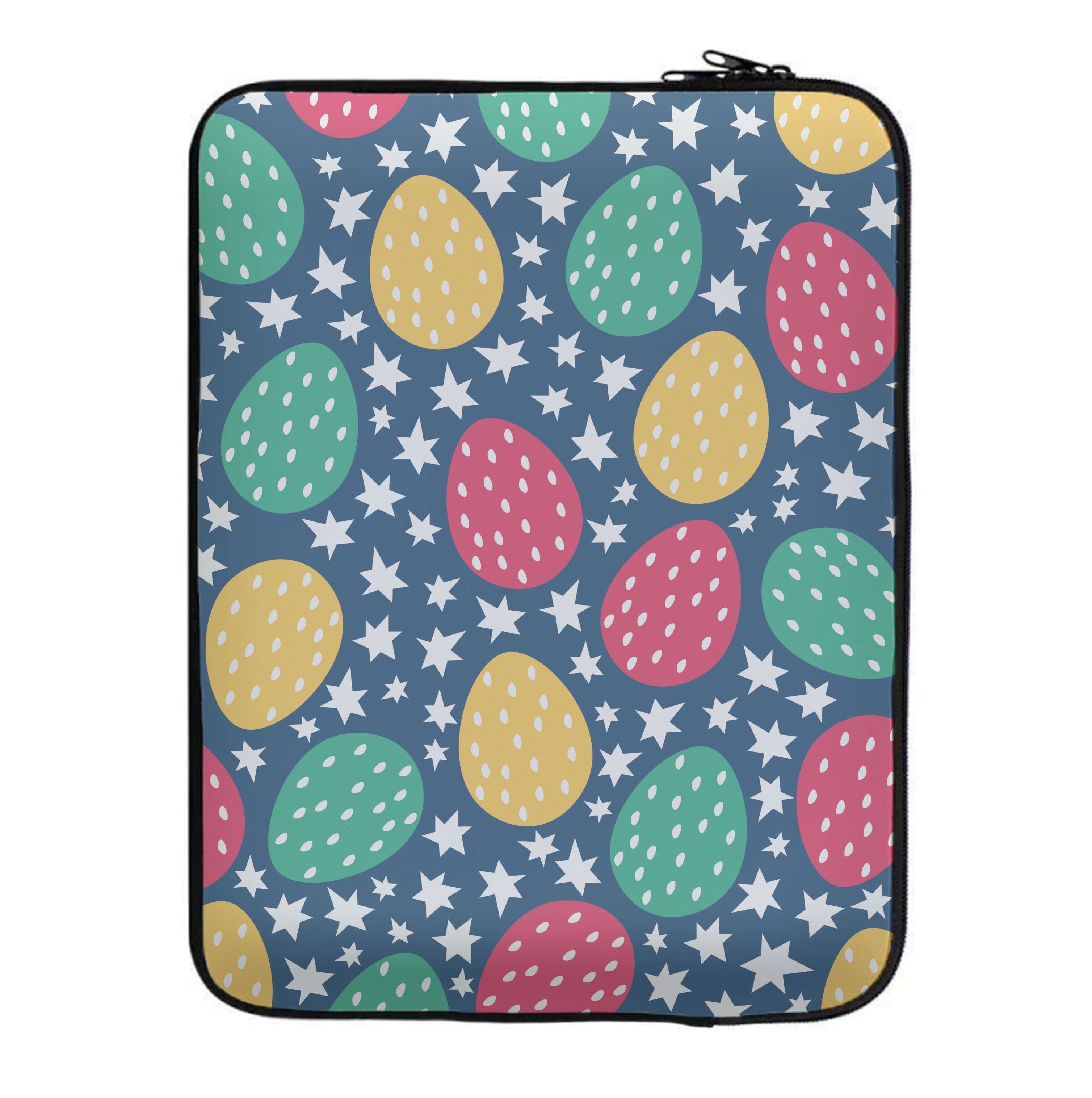 Blue Easter Eggs - Easter Patterns Laptop Sleeve