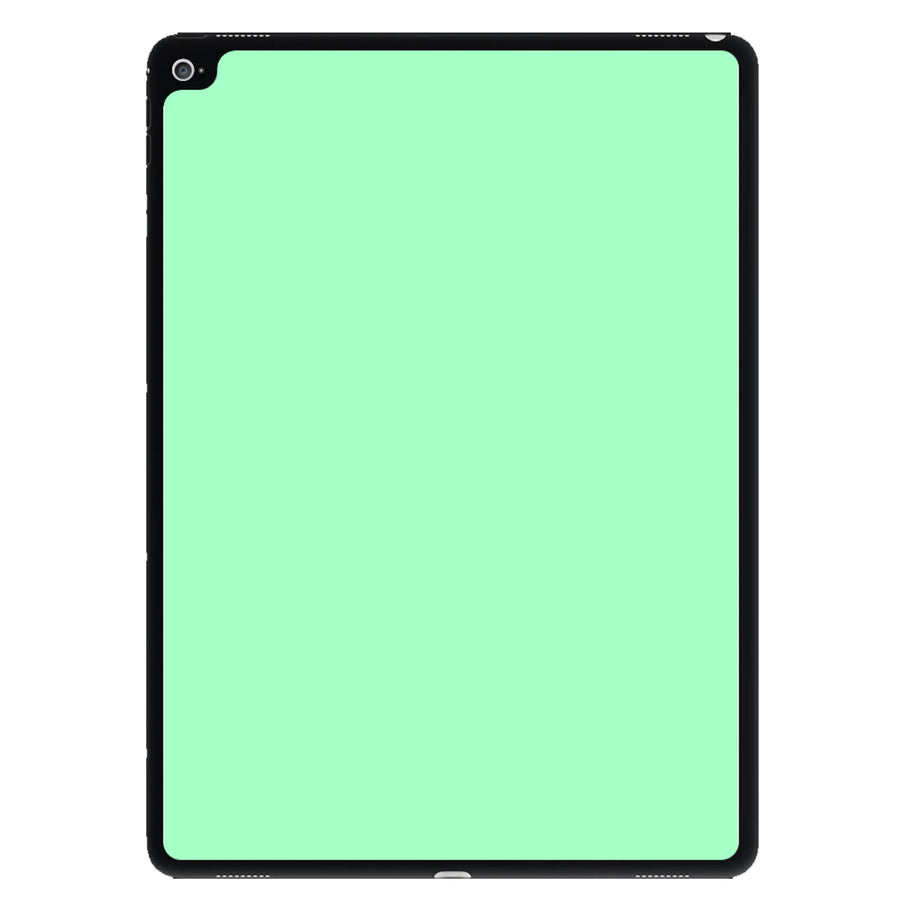 Back To Casics - Pretty Pastels - Plain Green iPad Case