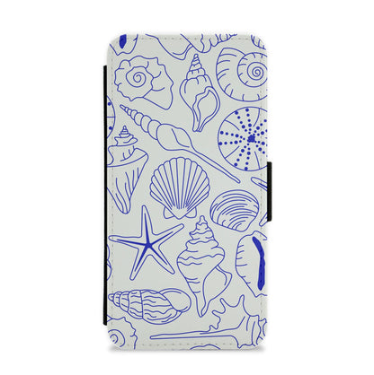 Sea Shells - Clean Girl Aesthetic Flip / Wallet Phone Case