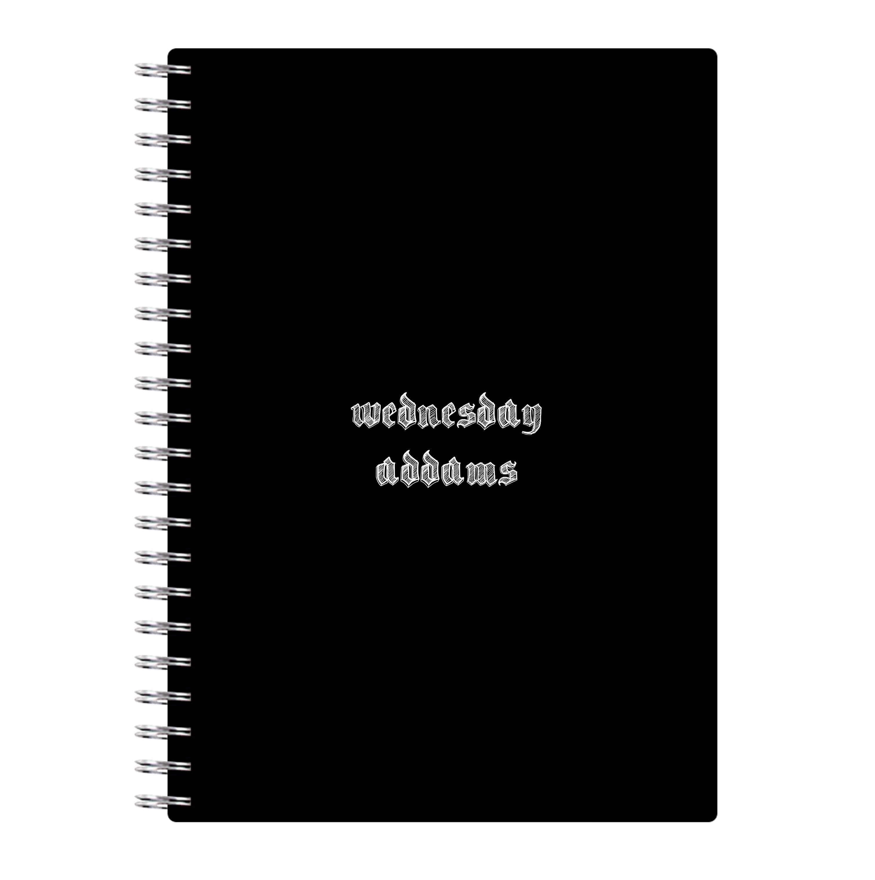 Wednesday Typogrophy Notebook