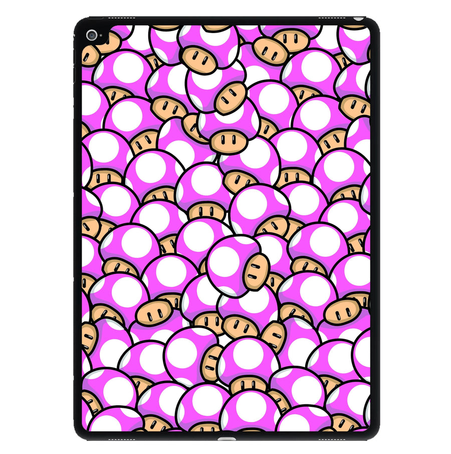 Mushroom Pattern - Pink iPad Case