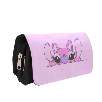 Angel Leaning - Pink Alien Pencil Case