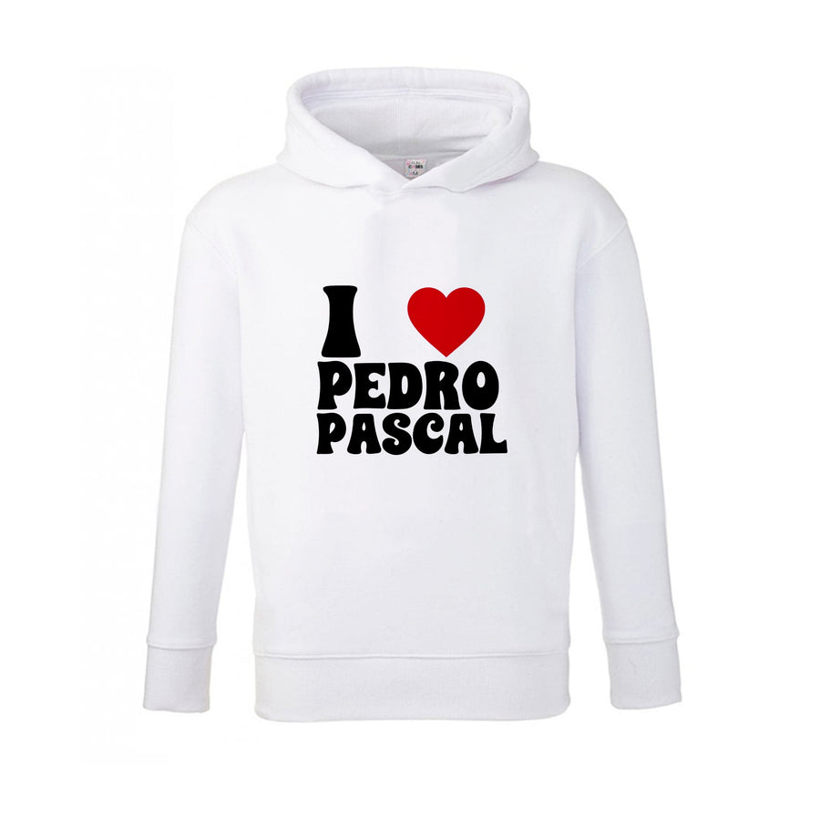 I Love Pedro Pascal Kids Hoodie