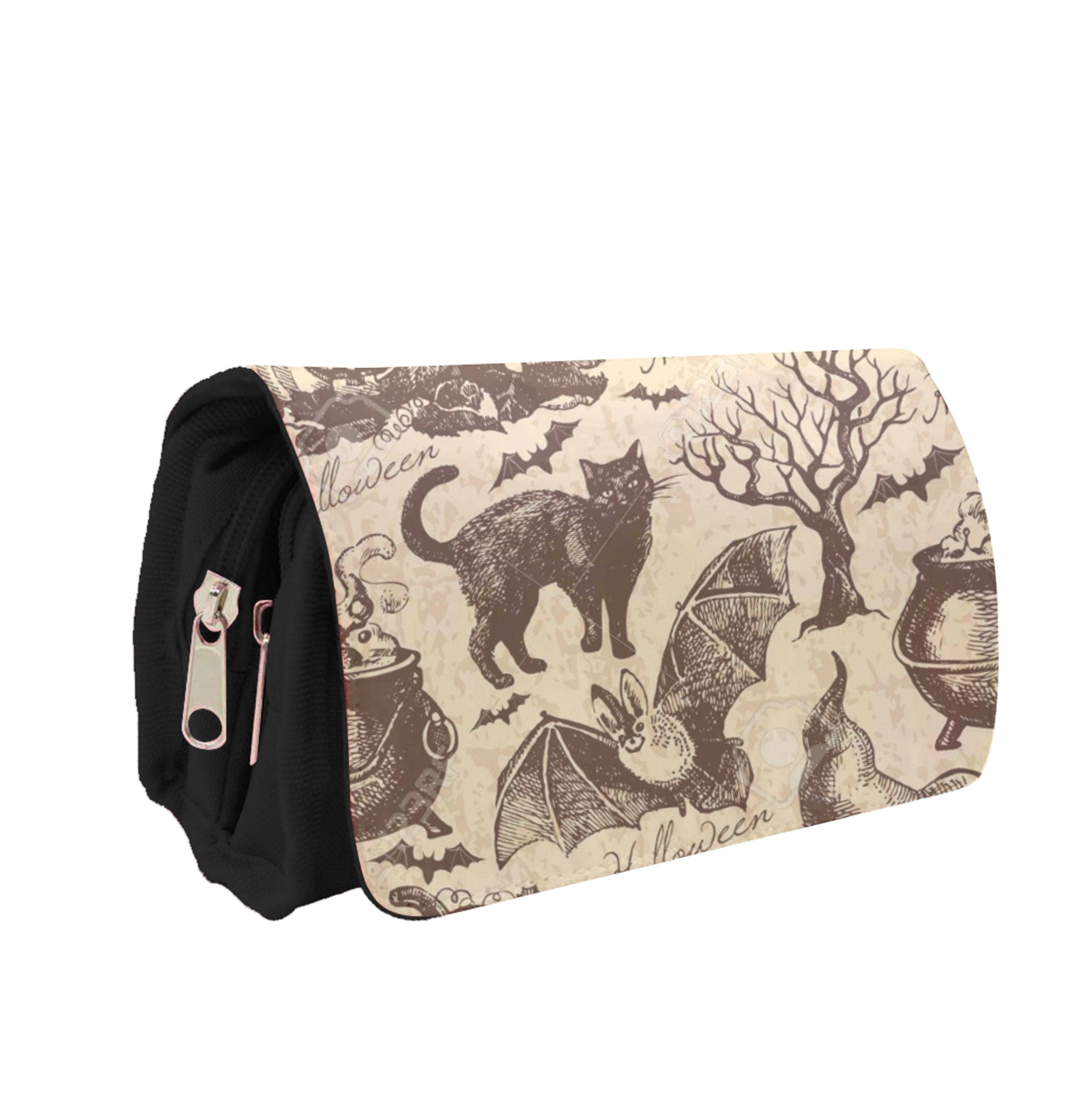 Vintage Halloween Pattern Pencil Case