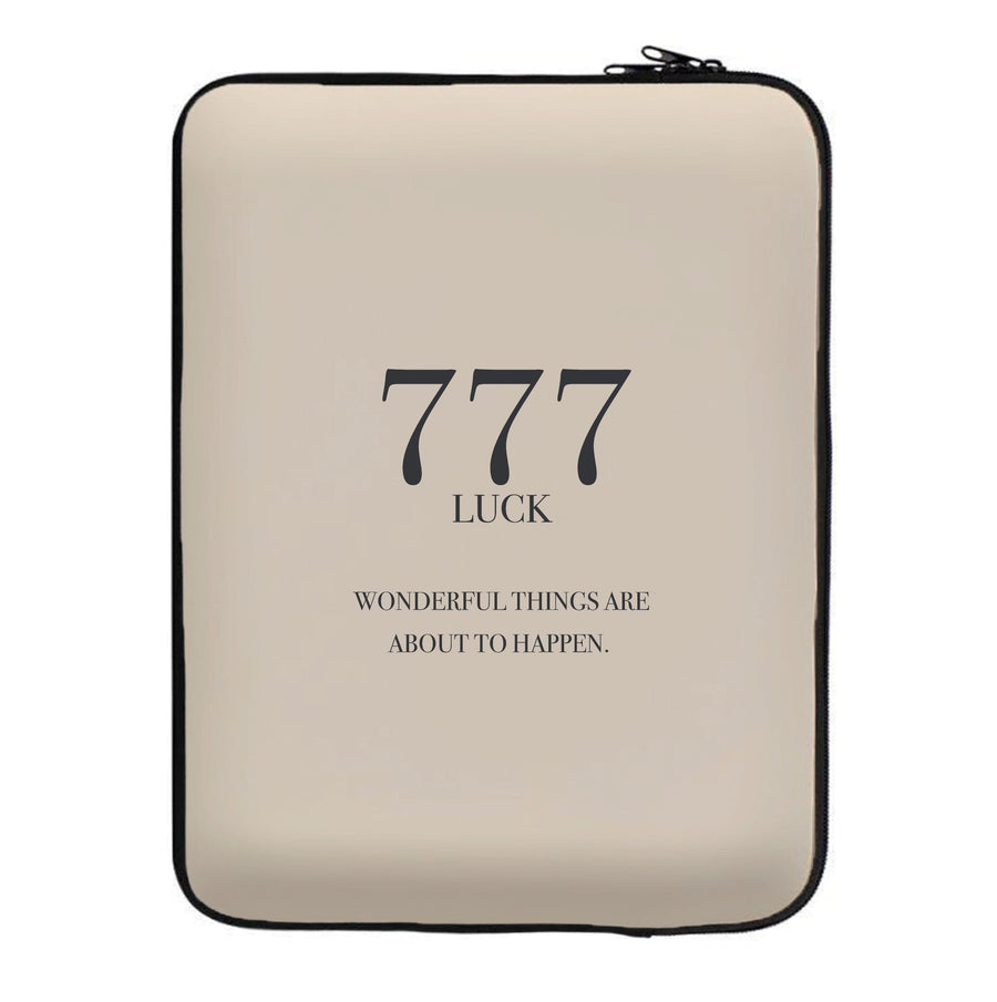 777 - Angel Numbers Laptop Sleeve