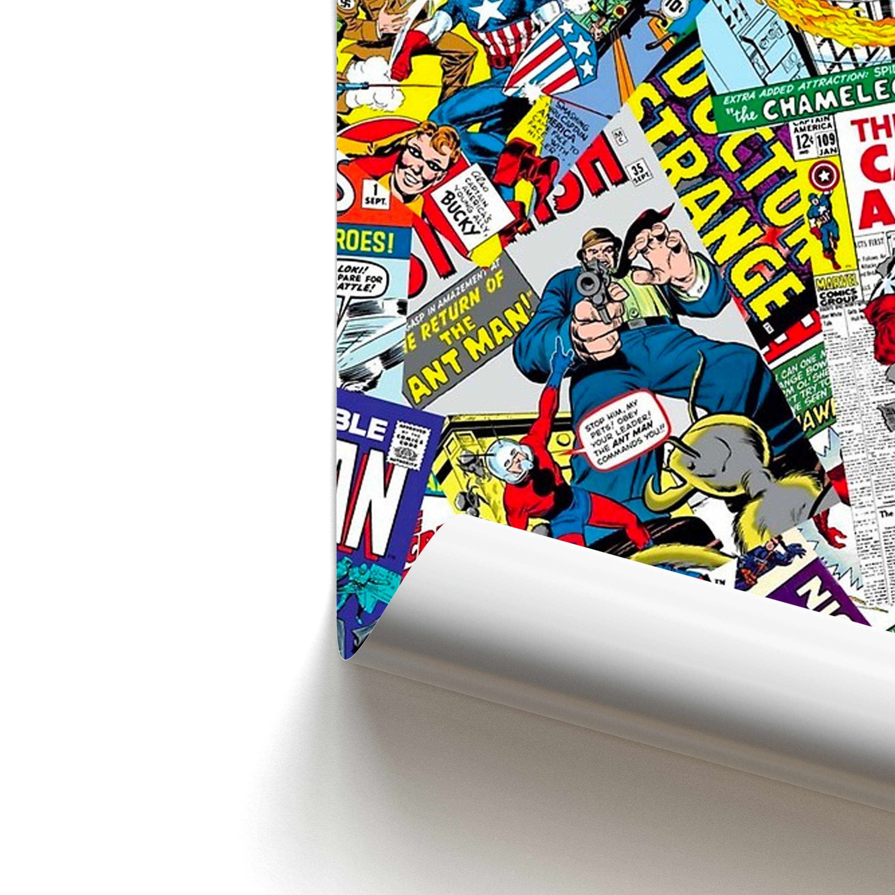 Superhero Comic Comics Pattern Poster