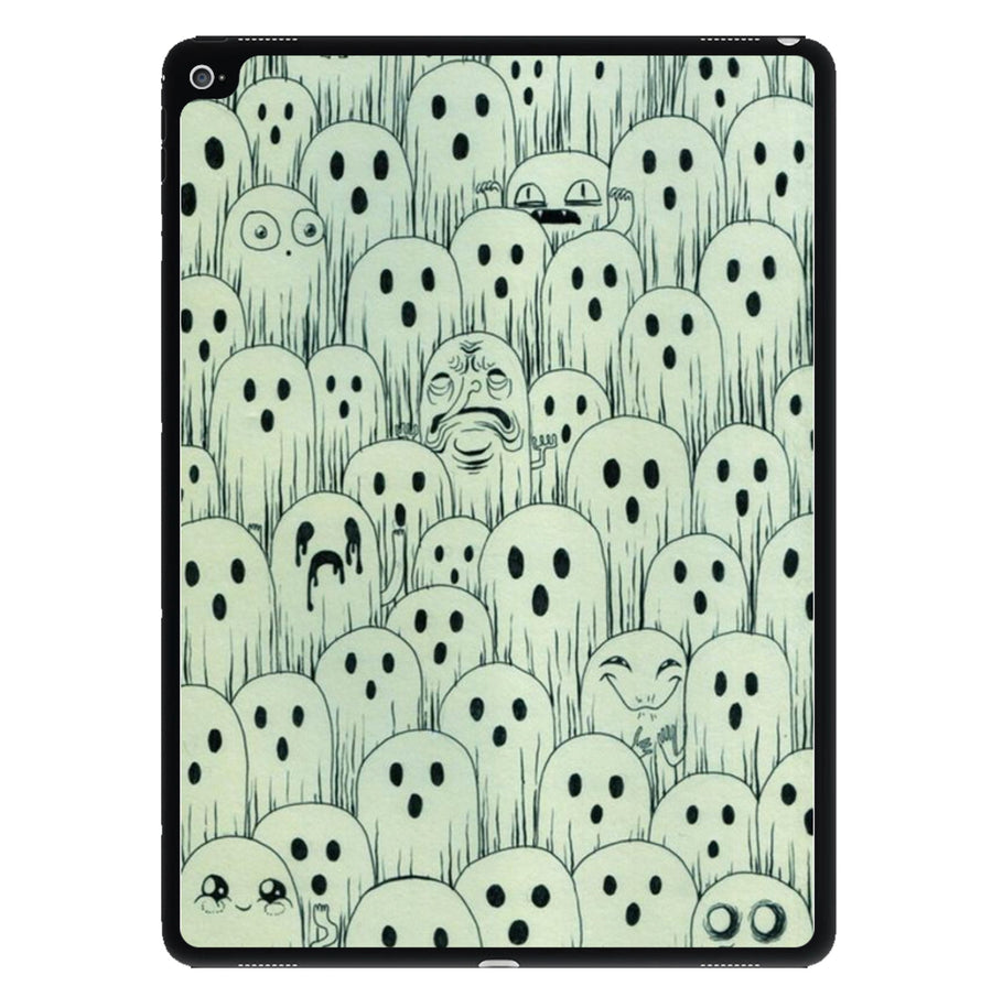 Droopy Ghost Pattern iPad Case