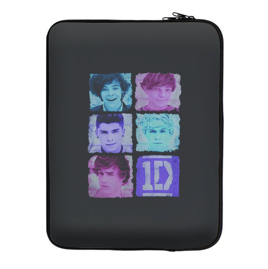 1D Memebers - One Direction Laptop Sleeve