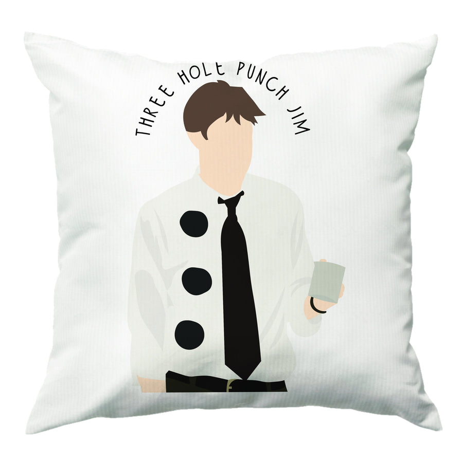 Three Hole Punch Jim The Office - Halloween Specials Cushion