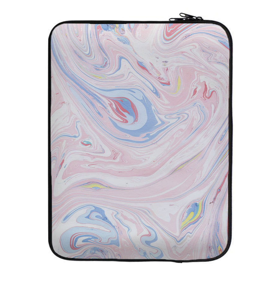 Pink Marble Swirl Laptop Sleeve