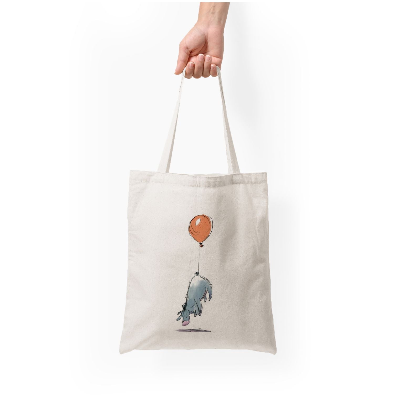 Donkey And His Balloon Tote Bag