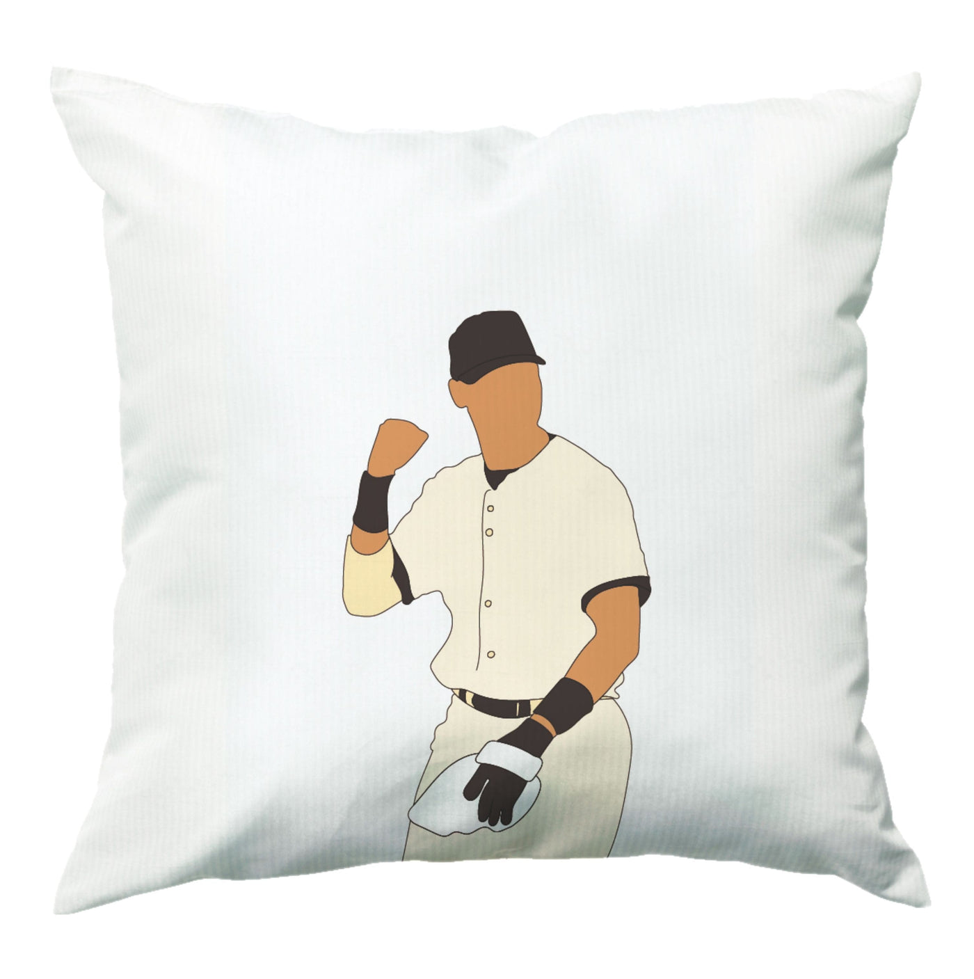 Derek Jeter Outline - Baseball Cushion
