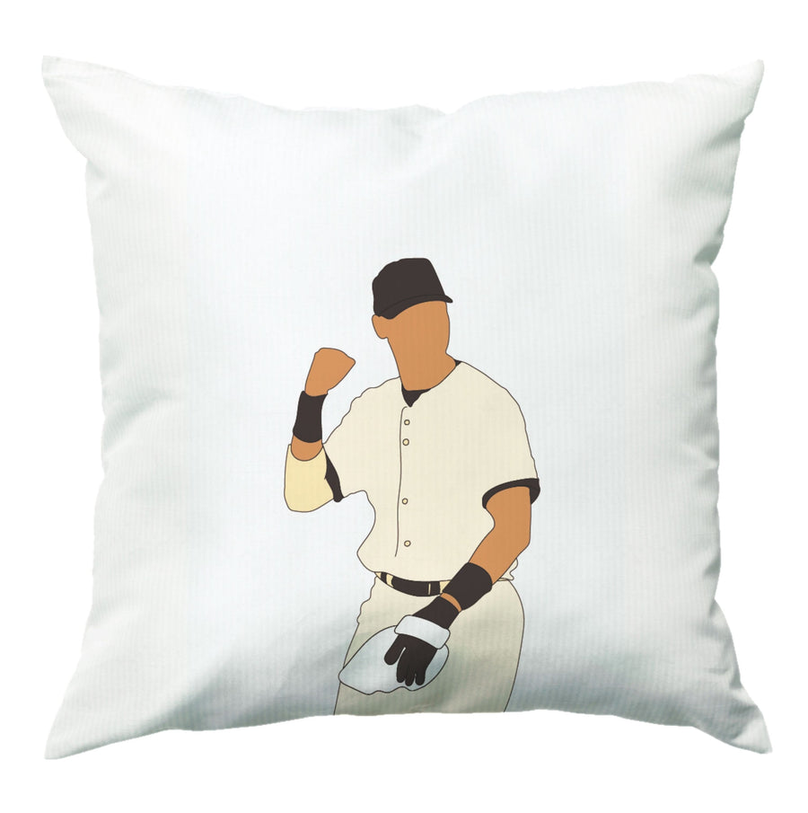 Derek Jeter Outline - Baseball Cushion