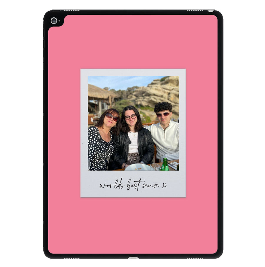 Worlds Best Mum Polaroid - Personalised Mother's Day iPad Case