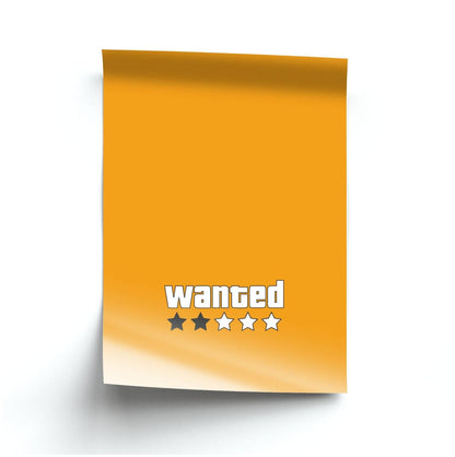 Wanted - Video Game Poster