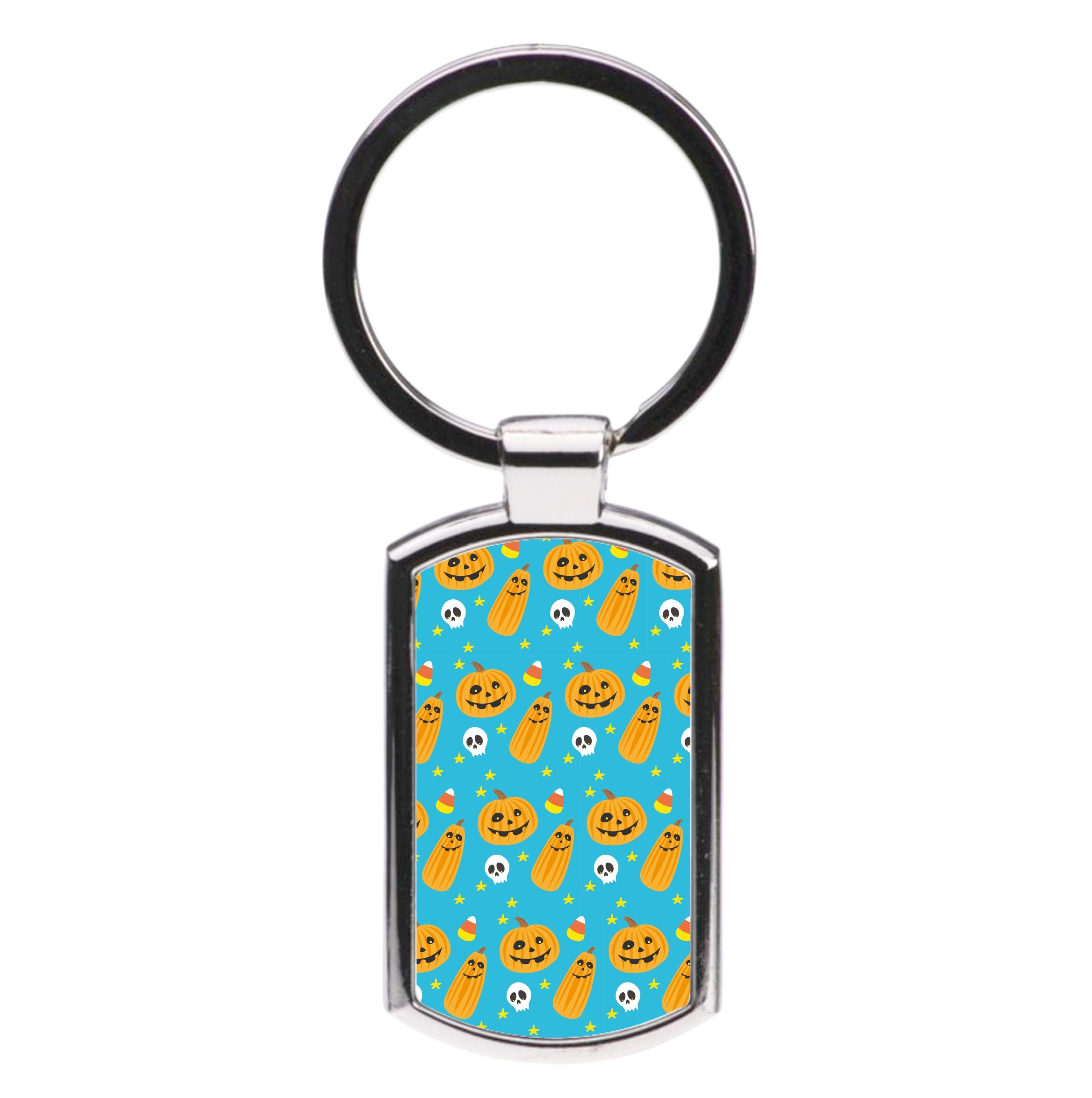 Halloween Pattern 1 Luxury Keyring