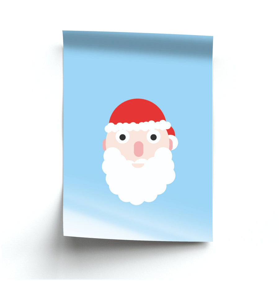 Santa's Face - Christmas Poster