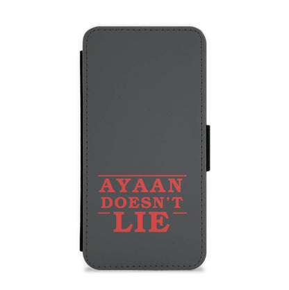 Doesn't Lie - Personalised Stranger Flip / Wallet Phone Case