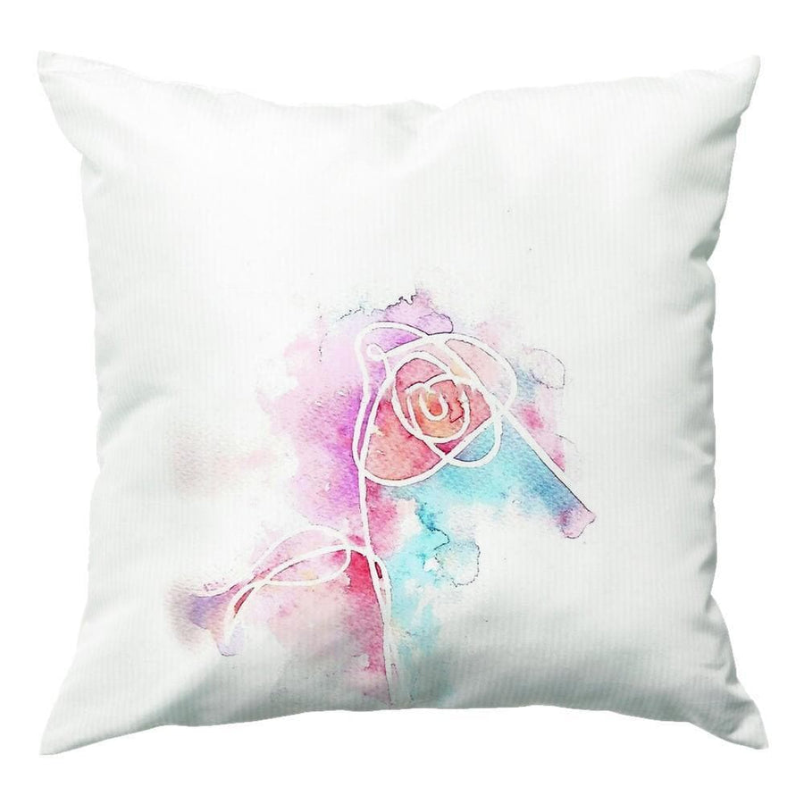 BTS Love Yourself Watercolour Painting Cushion