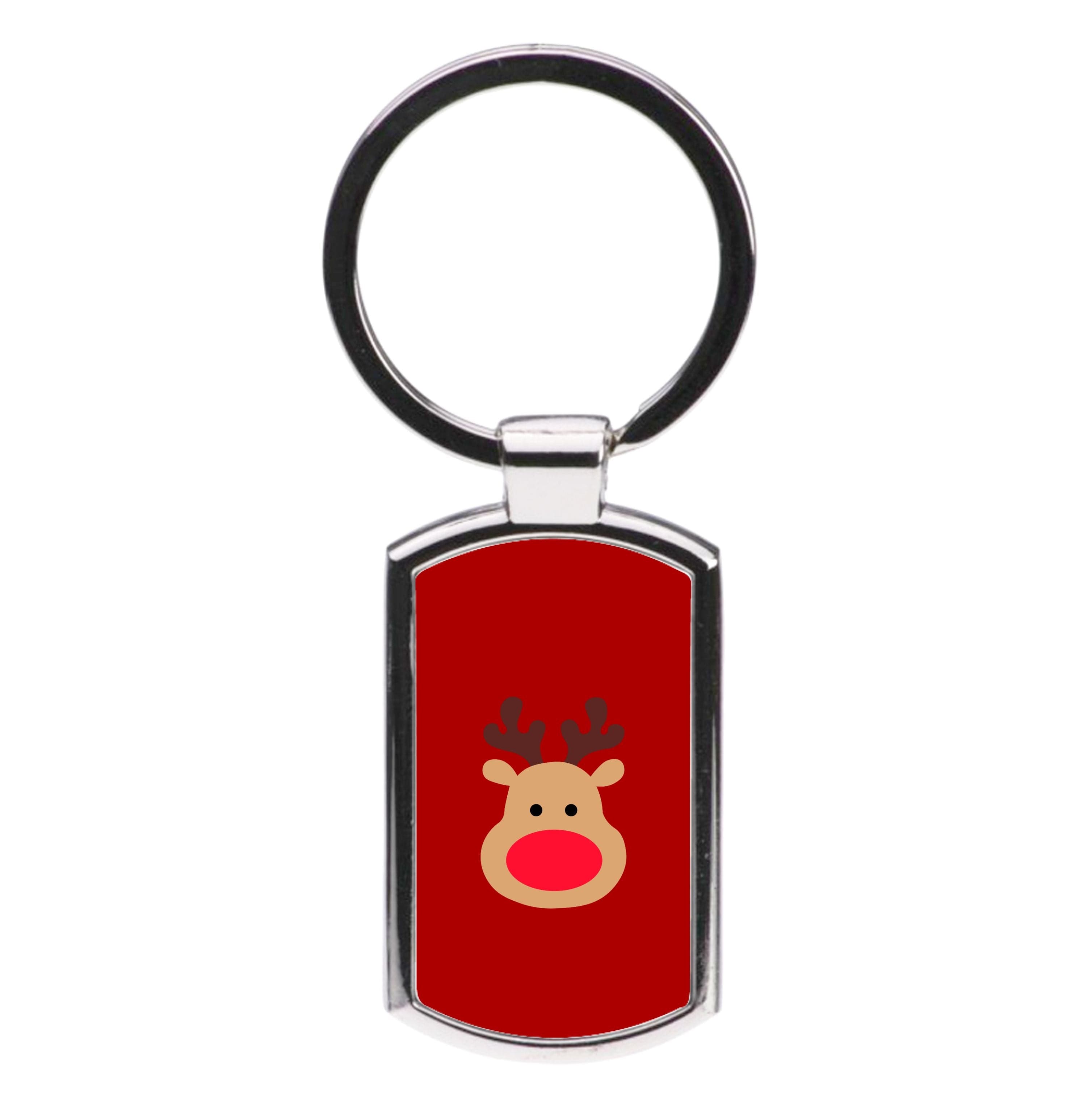 Rudolph Face - Christmas Luxury Keyring