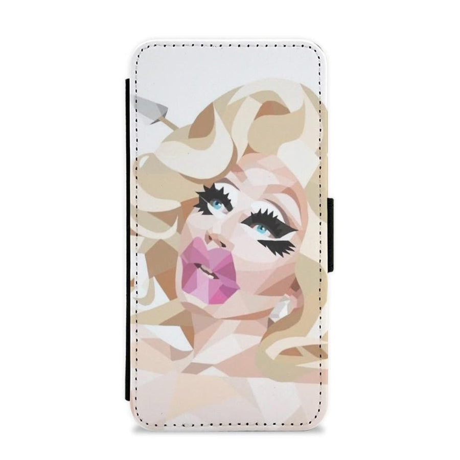 Trixie Mattel Abstract - RuPaul's Drag Race Flip Wallet Phone Case - Fun Cases