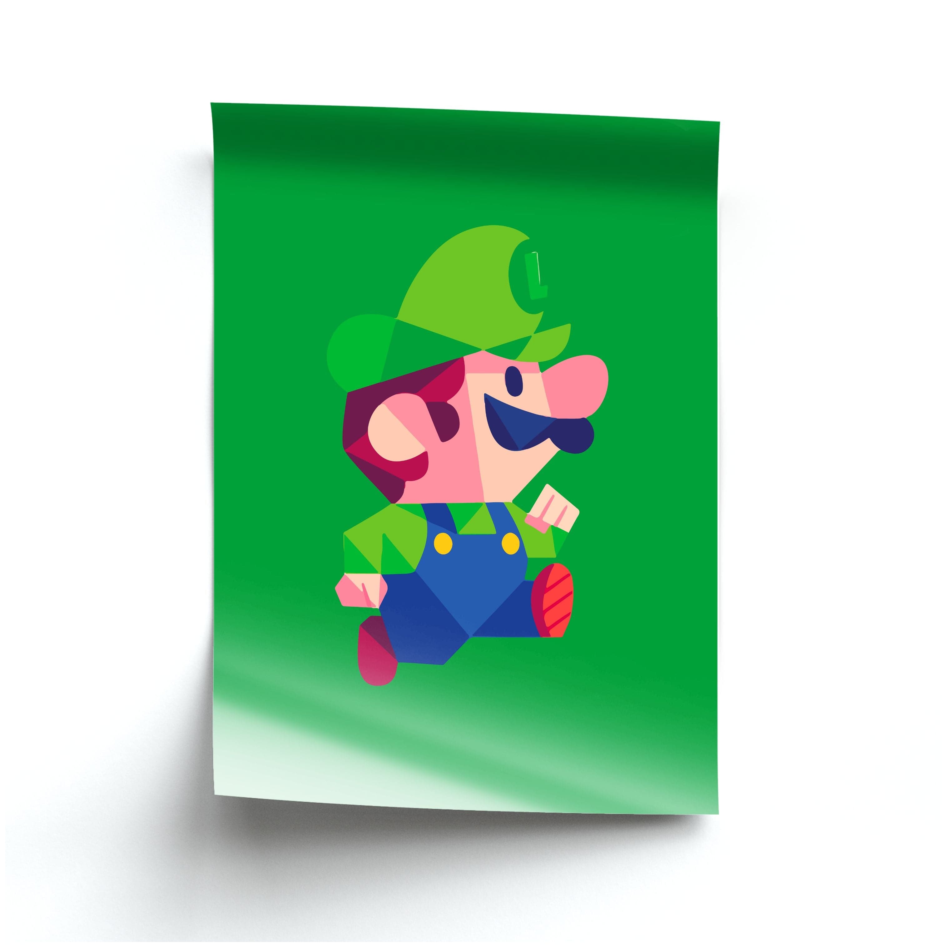 Running Luigi - Mario Poster