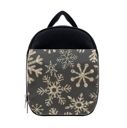 Gold Snowflake Pattern Lunchbox