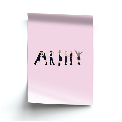 K-Pop Band Army Members Poster