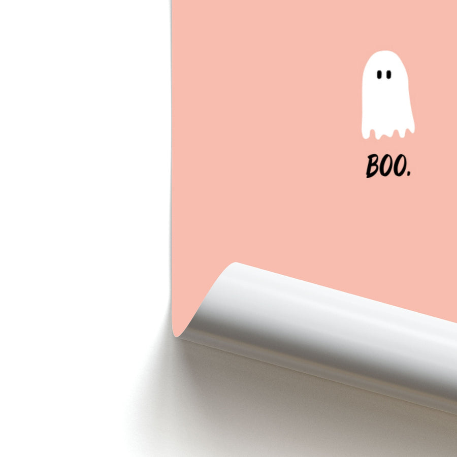 Boo - Ghost Halloween Poster