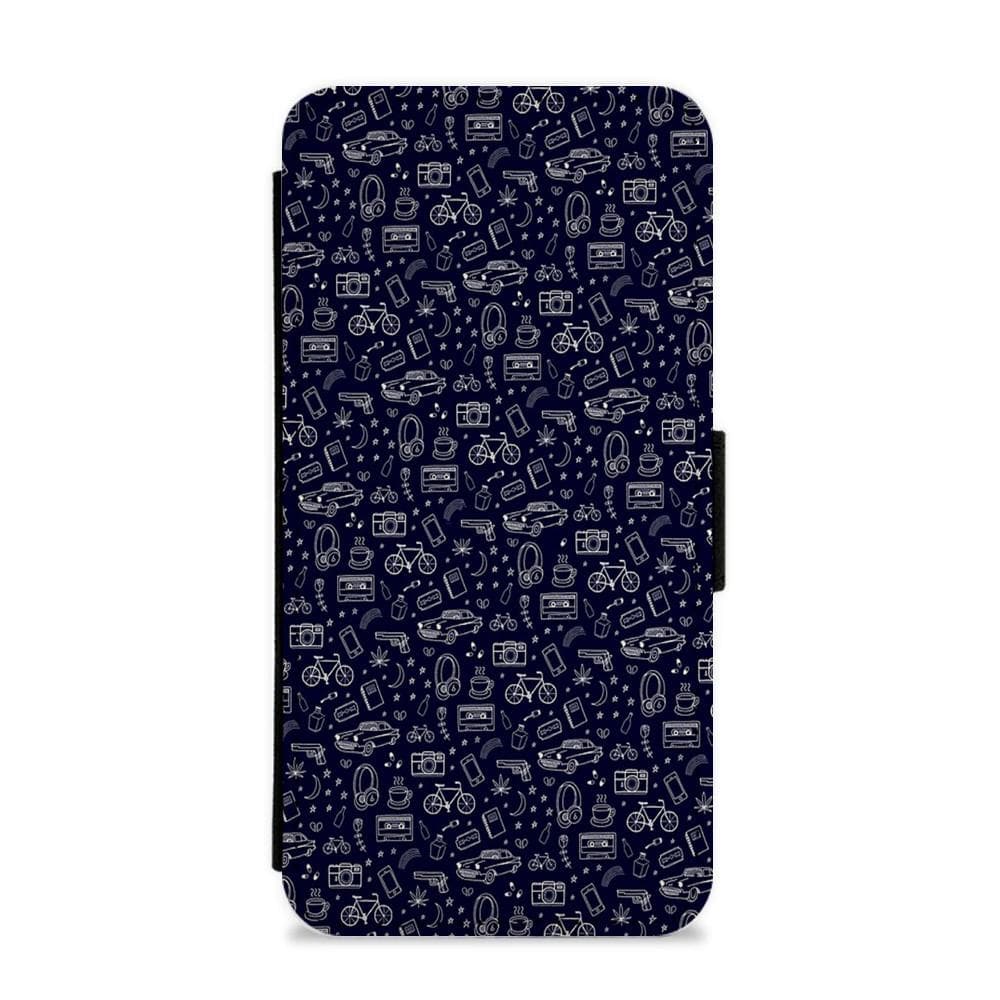 13 Reasons Why Pattern Flip / Wallet Phone Case - Fun Cases