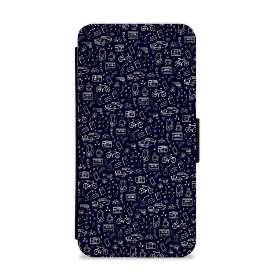 13 Reasons Why Pattern Flip / Wallet Phone Case - Fun Cases