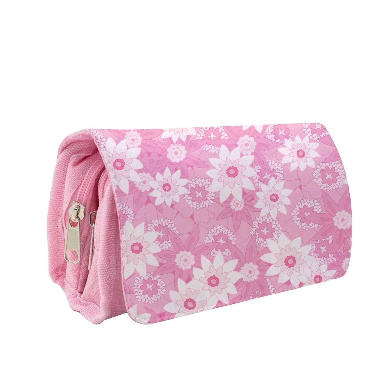 Pink Flowers - Floral Patterns Pencil Case