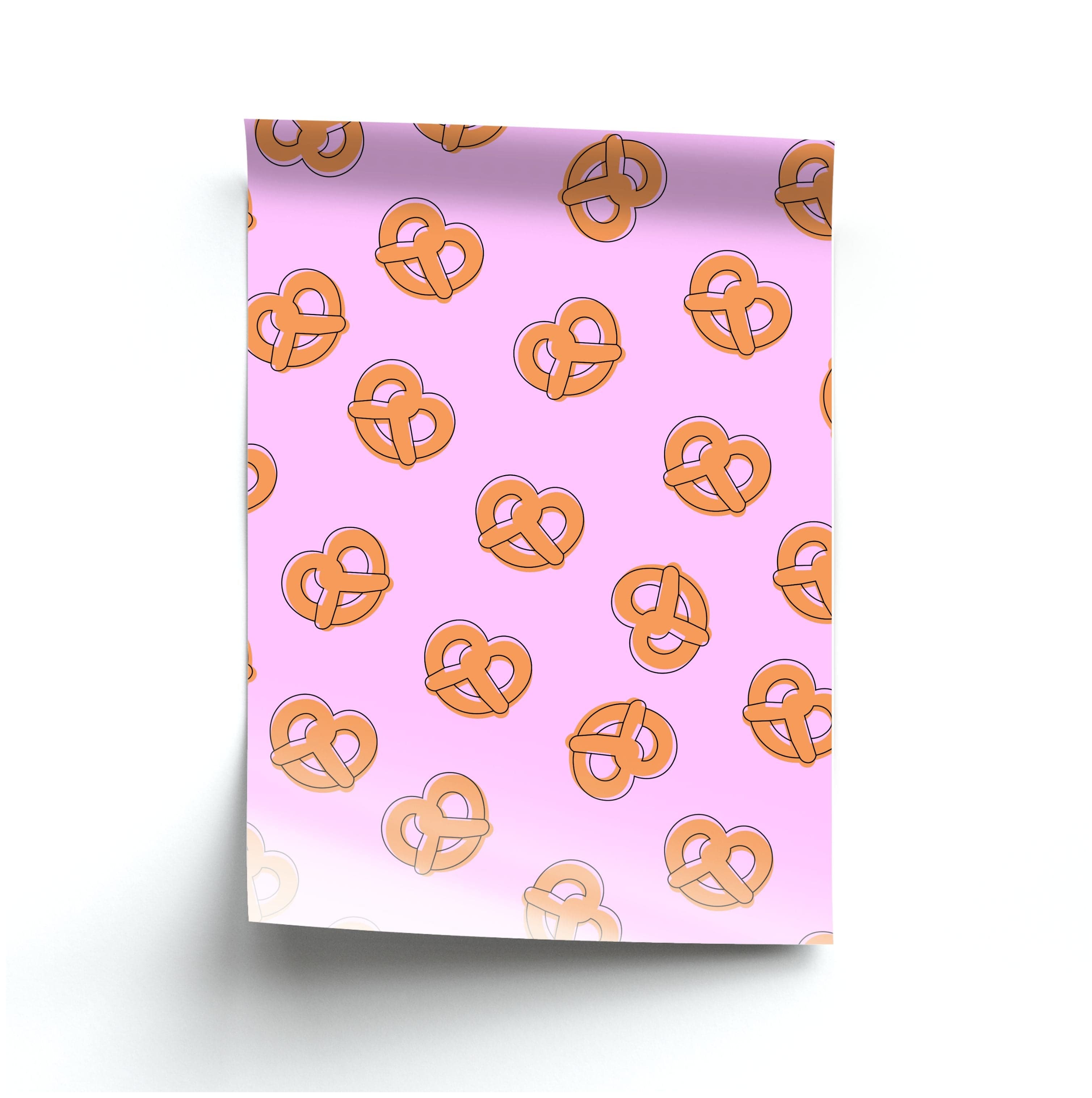 Pretzels - Fast Food Patterns Poster