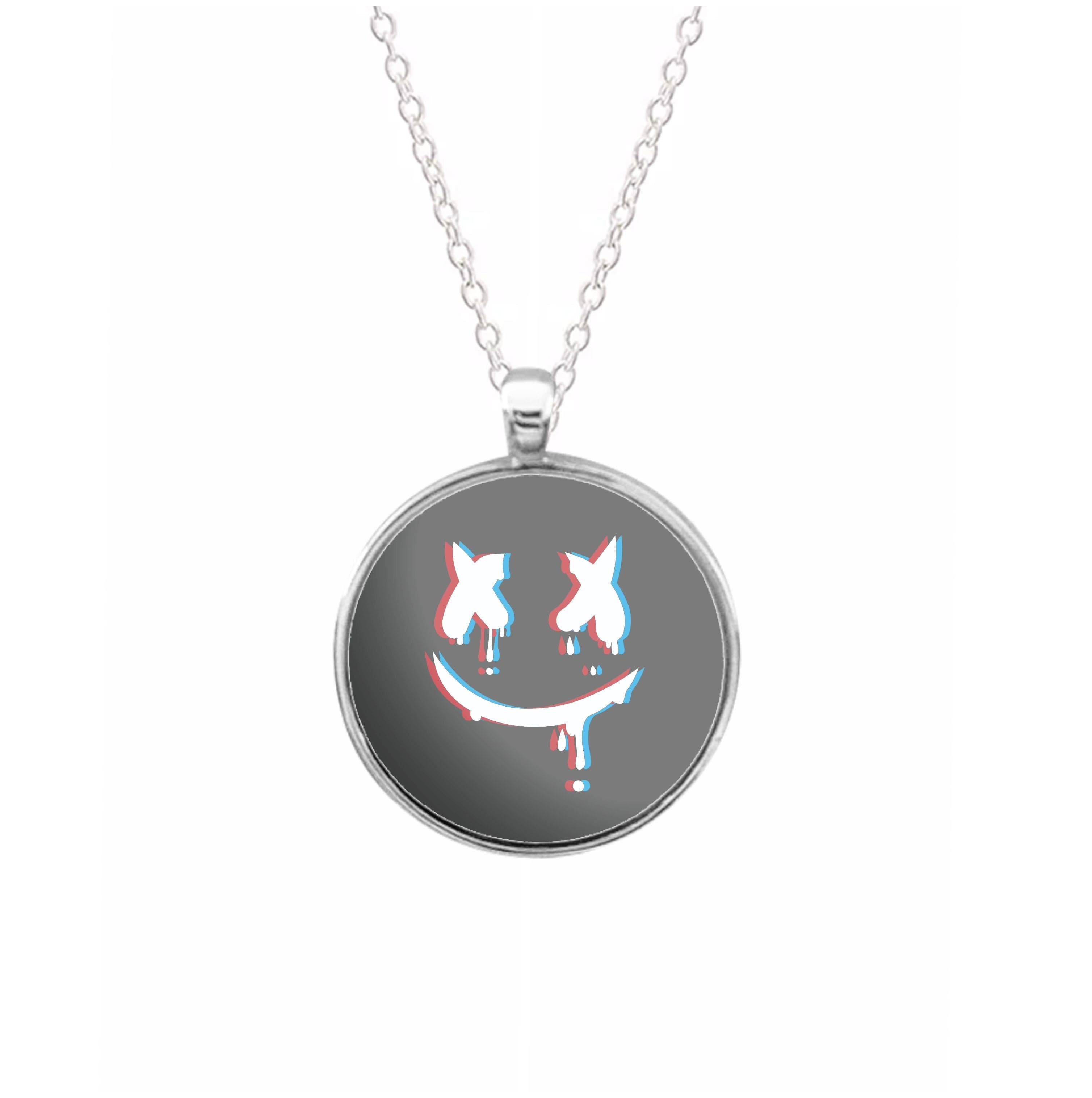 Blue Blur - White Helmet DJ Necklace