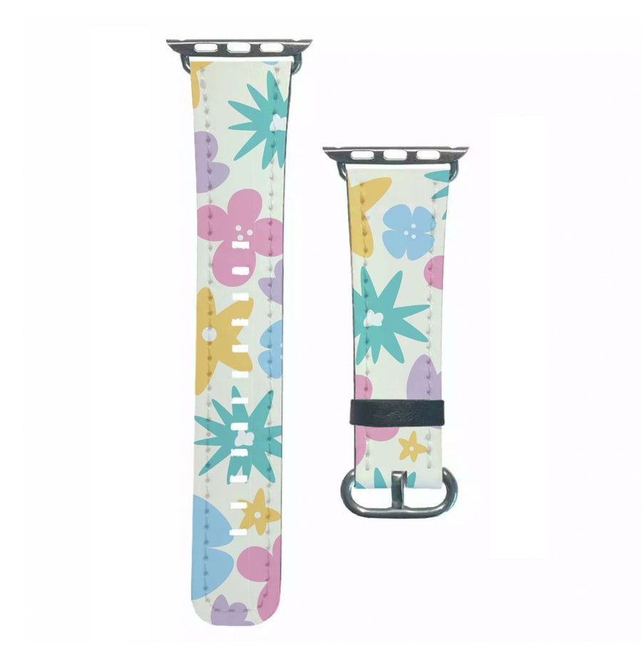 Playful Flowers - Floral Patterns Apple Watch Strap