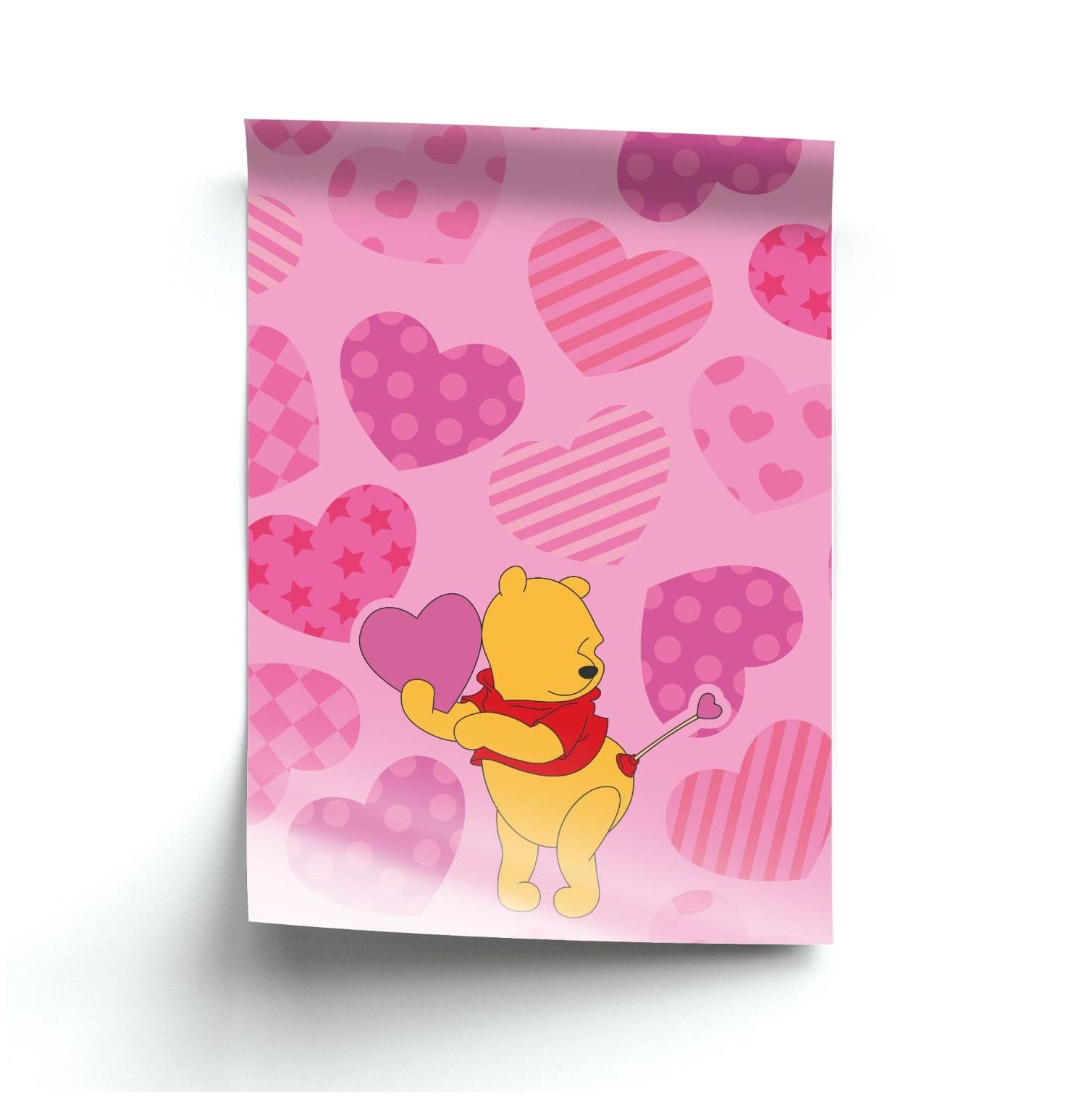 Cupid Pooh Valentine's Poster