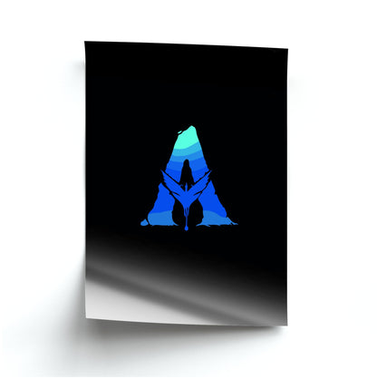 Alien World Logo Poster