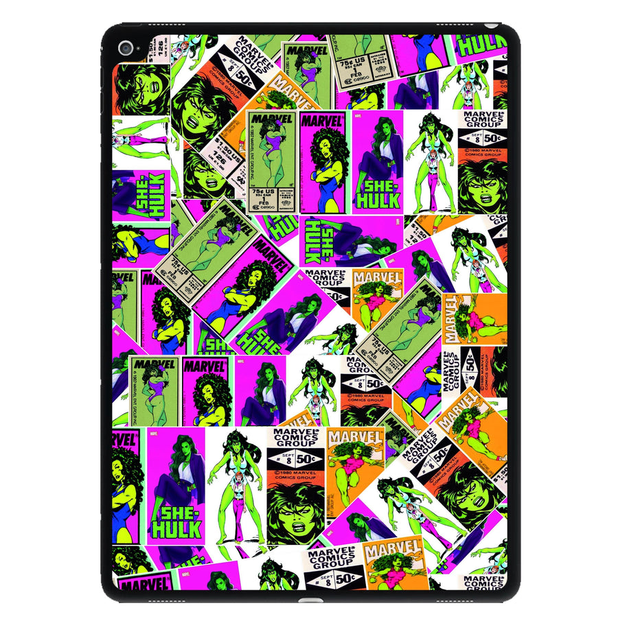 Comic Pattern - She Hulk iPad Case