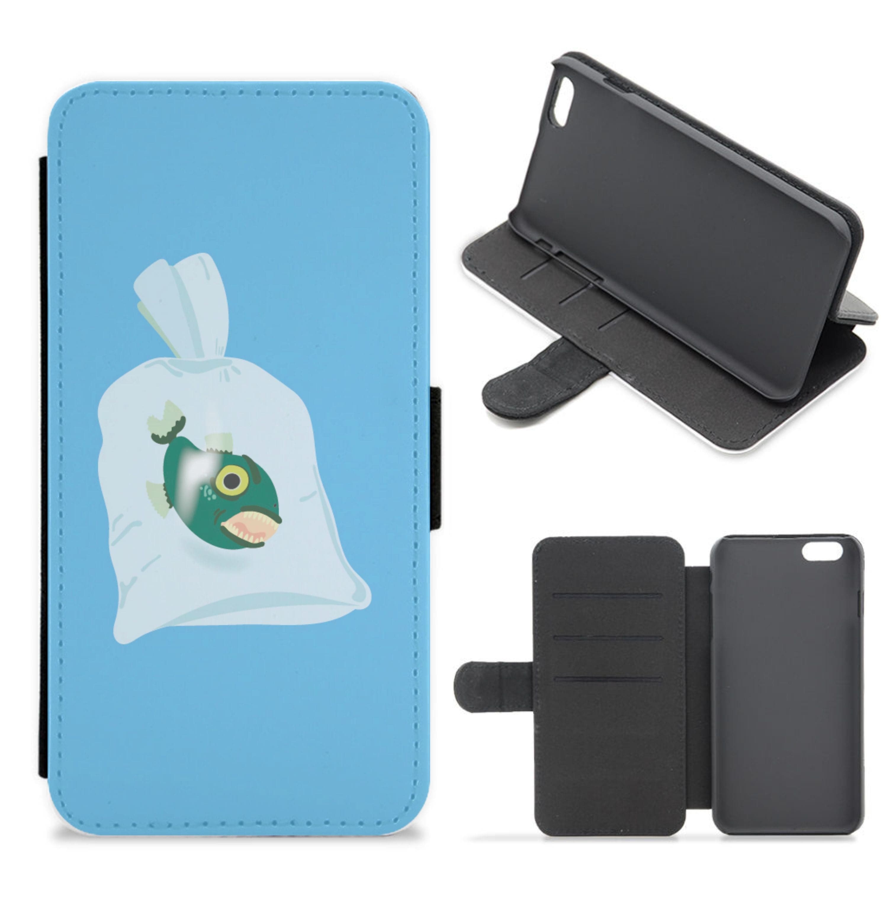 Fish In A Bag Wednesday Flip / Wallet Phone Case